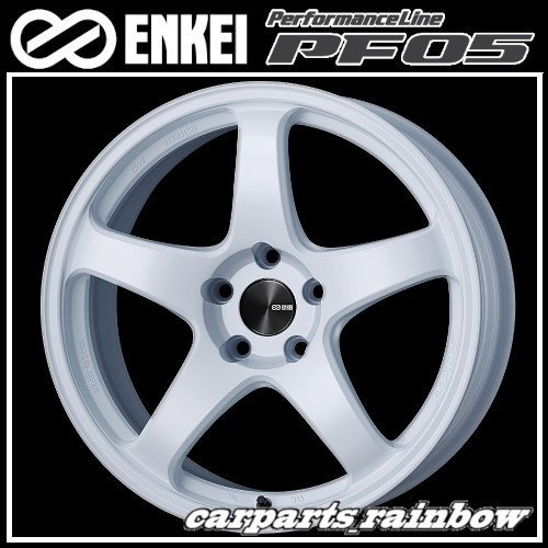 ★ENKEI/エンケイ PerformanceLine PF05 17×8.0J/8J 5/114.3 +35★White/ホワイト★新品 4本価格★_画像1