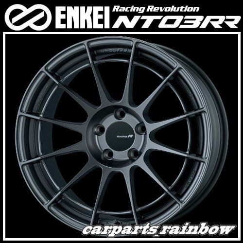 ★ENKEI/エンケイ RacingRevolution NT03RR 18×9.5J 5/114.3 +27 ★MatteDarkGunmetalic/マットダークガンメタ★新品 1本価格★_画像1