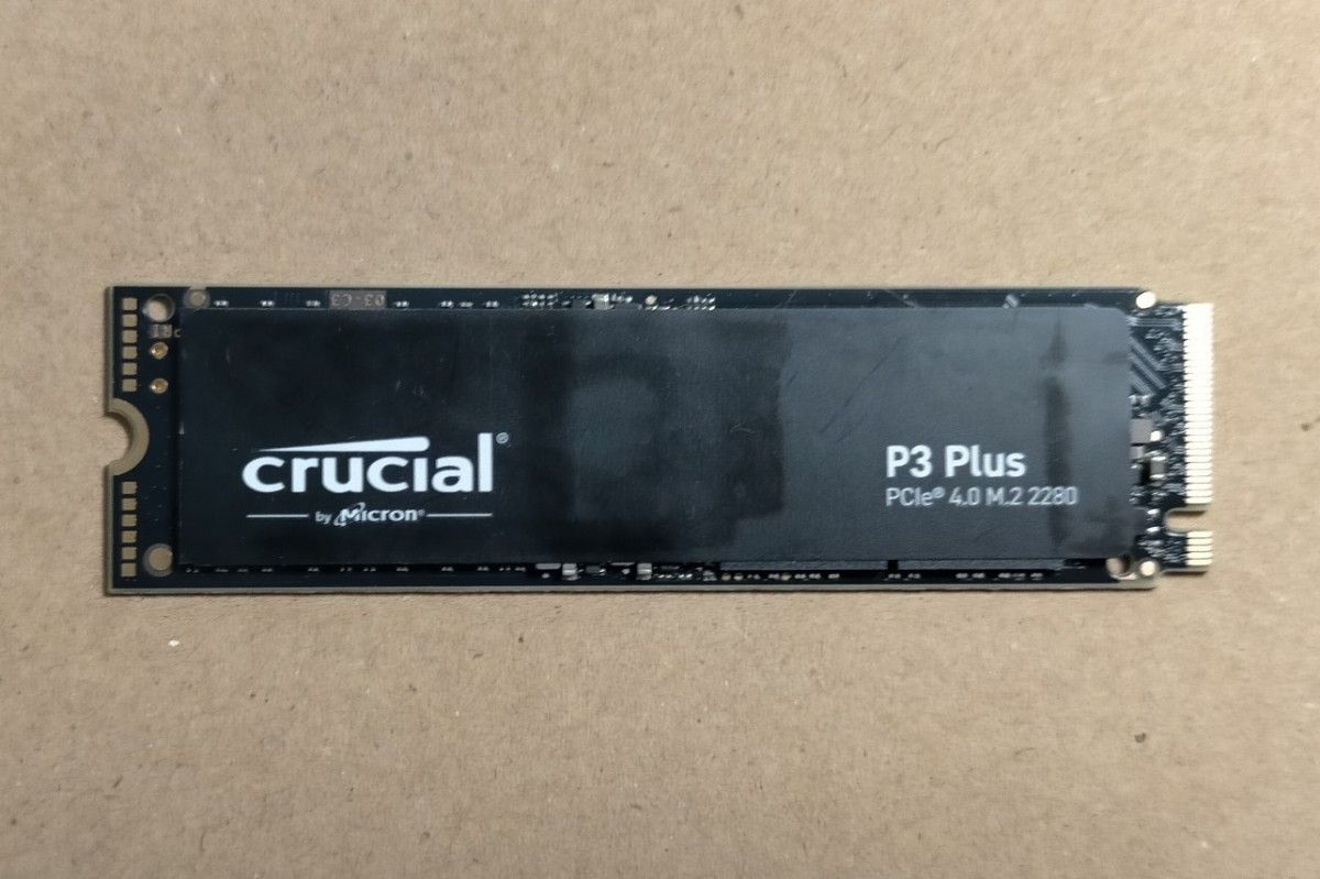 高速PCIe4.0 M.2 NVMe SSD Crucial P3 plus  4TB 1枚 CT4000P3PSSD8JP