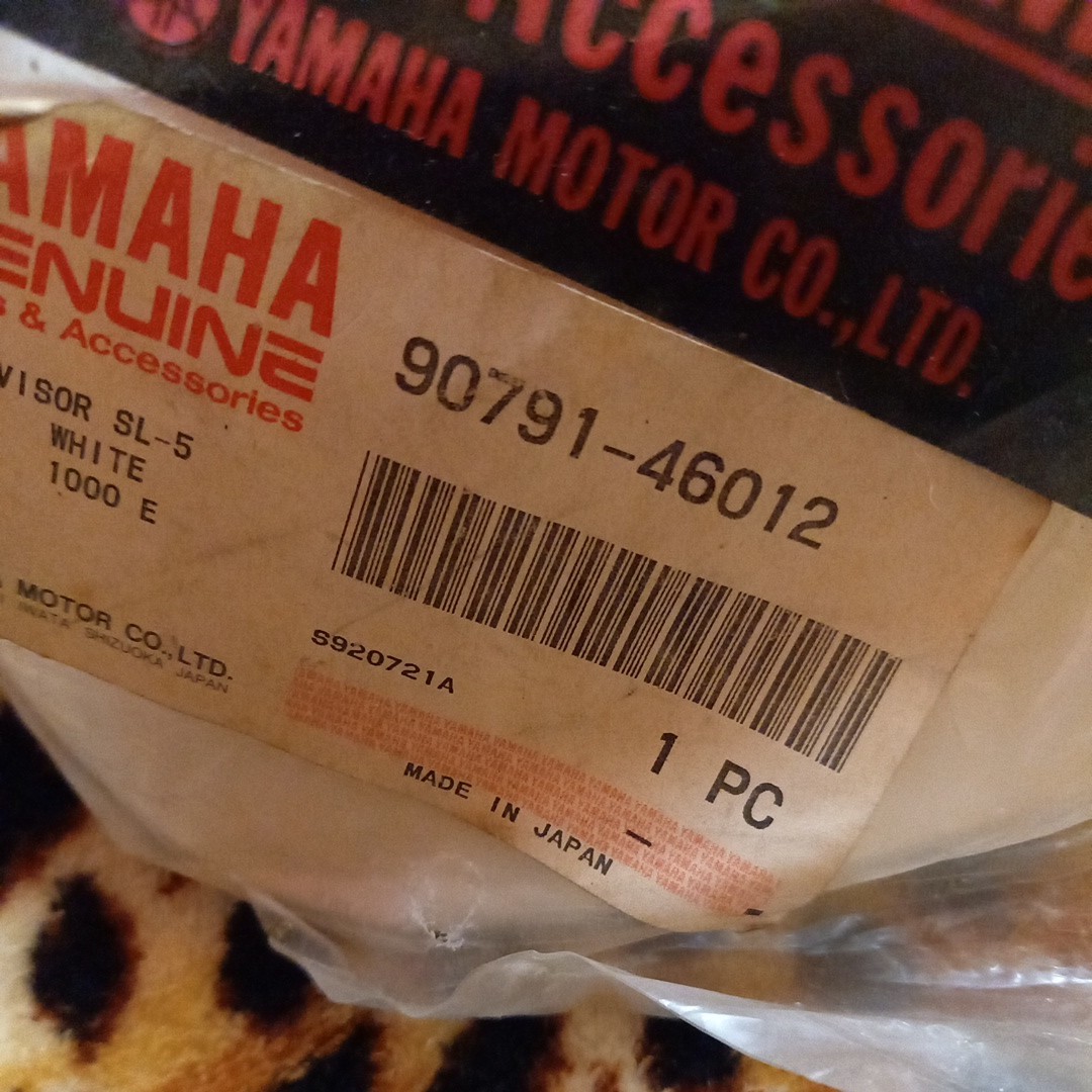 YAMAHA helmet parts 90791-46012 records out of production goods 