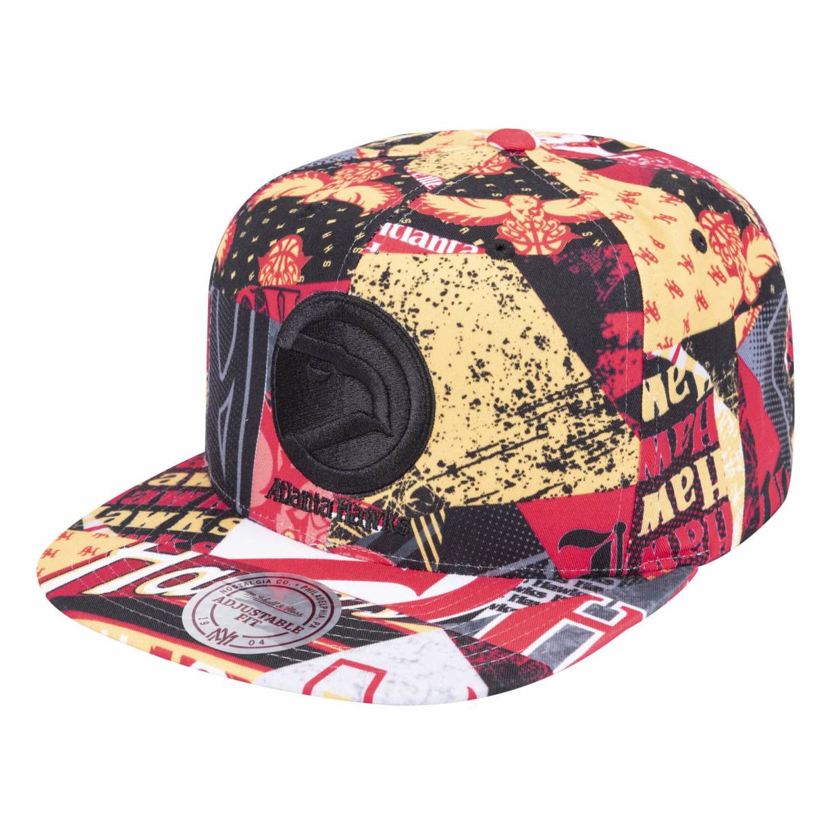 最新 NBA公式 MITCHELL&NESS ミッチェル&ネス Paysage アトランタ ホークス HAWKS スナップバックキャップ 帽子 USA正規品 バスケ