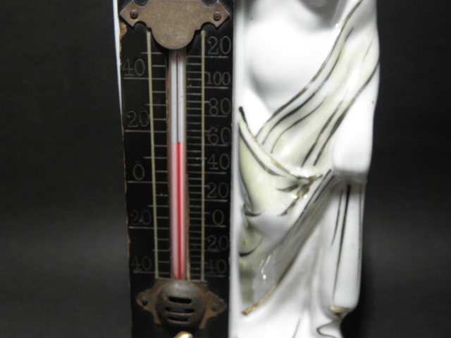 20 戦前 裸婦 温度計 磁器製 置物 / ヌード 人形 古い 昔 _画像3