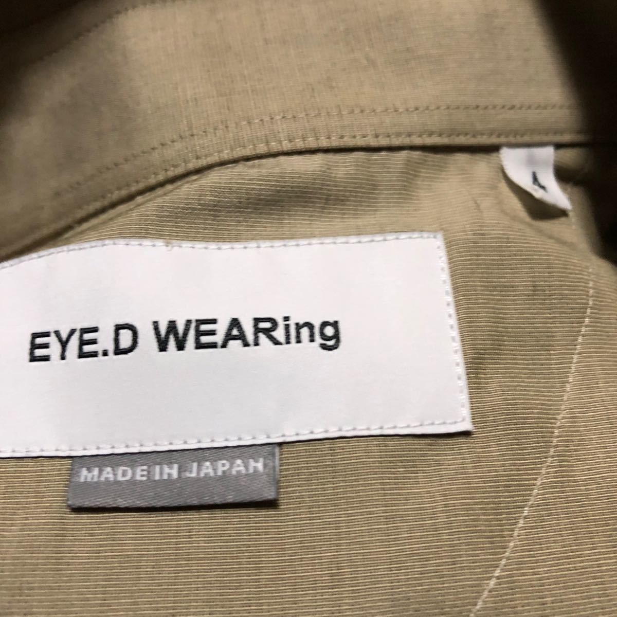 日本製EYE.D WEARing アイディウェアリング 　ボタンダウンシャツ4ベージュカーキ系_画像5