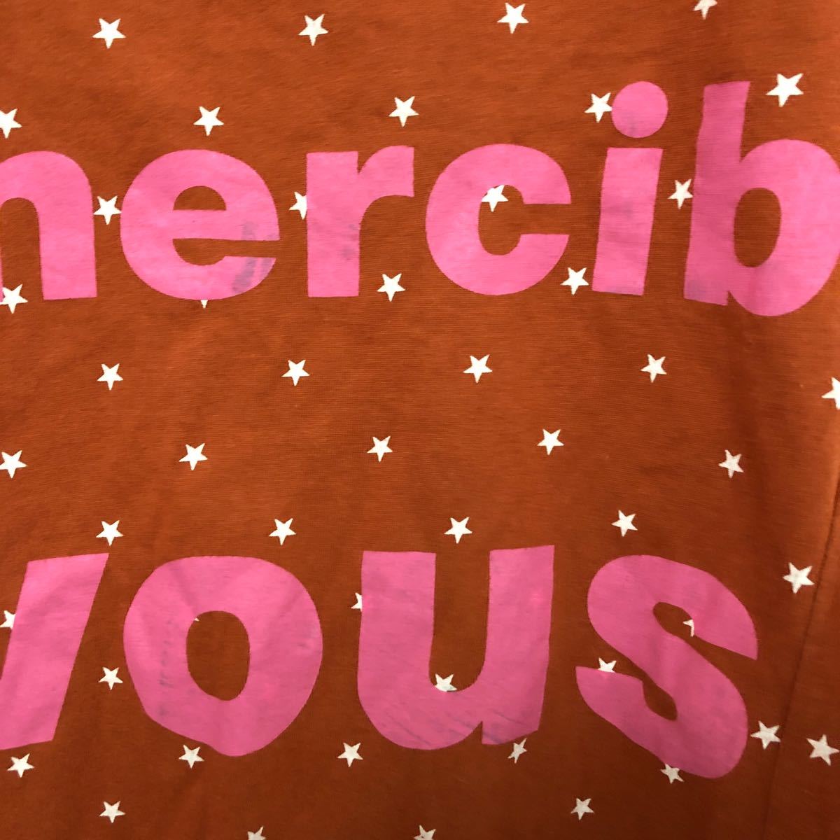 mercibeaucoupメルシーボークー　ドロップショルダー　星柄　七分袖Tシャツ1_画像2