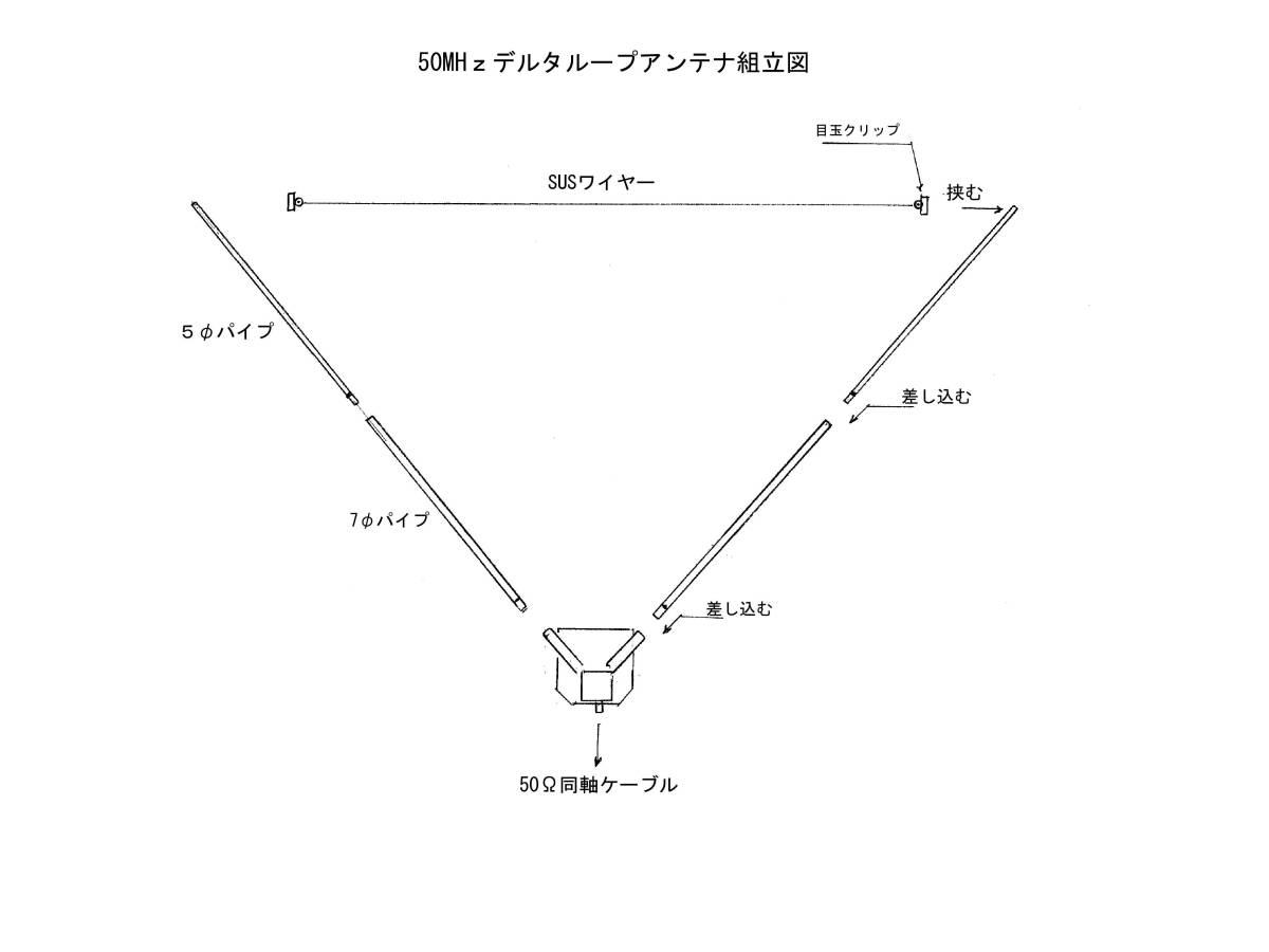 ★移動運用に軽量50MHzフルサイズ・デルタループアンテナ★_画像7