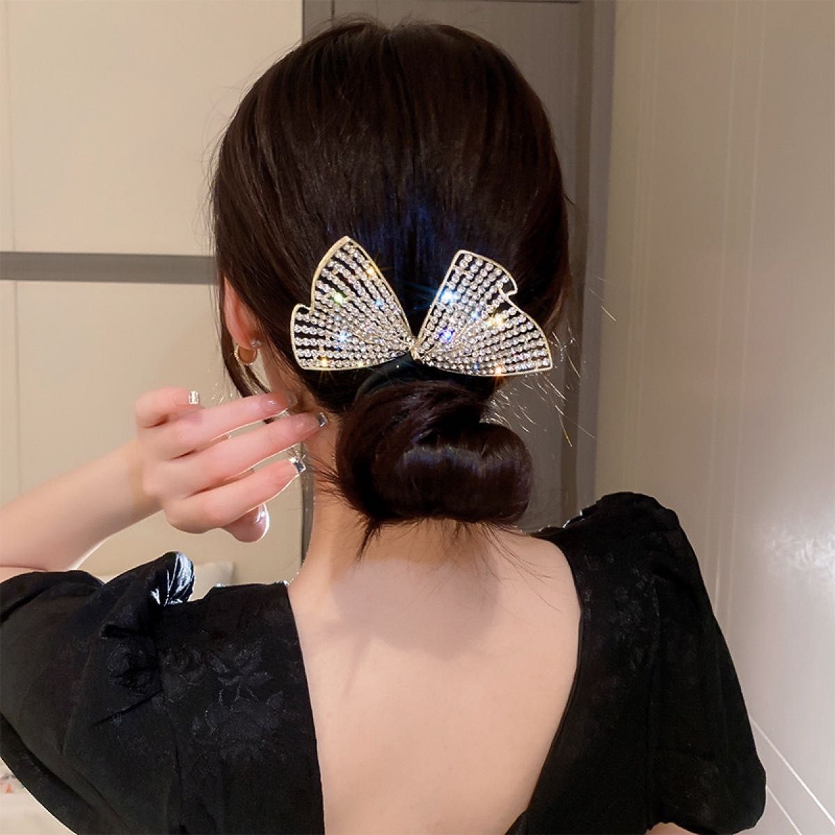 ヘアアクセサリー バナナクリップ バレッタ かんざし シュシュ ヘッドドレス 成人式 和装 卒業式 浴衣髪飾り 髪をアップ用