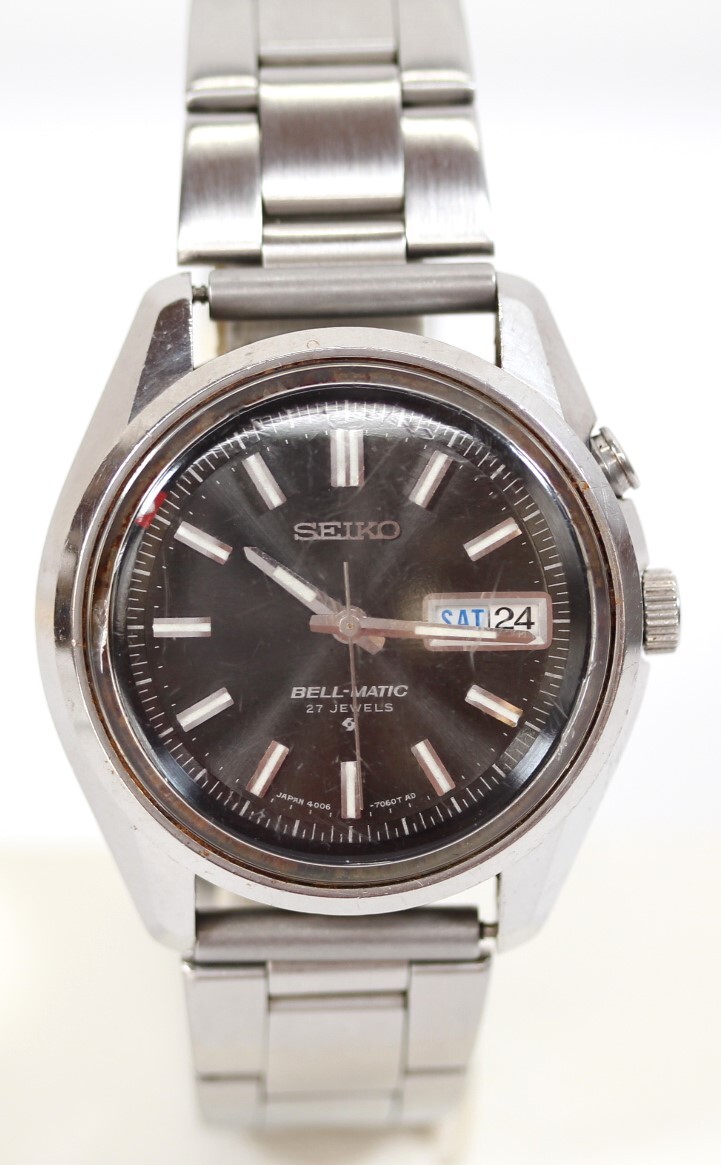 Y6089#◆ジャンク品◆SEIKO セイコー BELL-MATIC ベルマチック 自動巻 デイデイト 4006-7012　_画像2