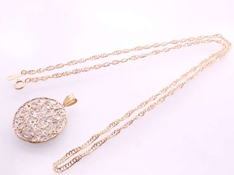 s Lee color Circle ska si pendant screw necklace K18YG PG WG yellow gold pink gold white gold beautiful goods 