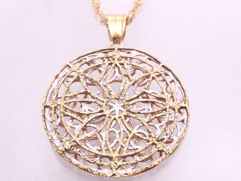 s Lee color Circle ska si pendant screw necklace K18YG PG WG yellow gold pink gold white gold beautiful goods 