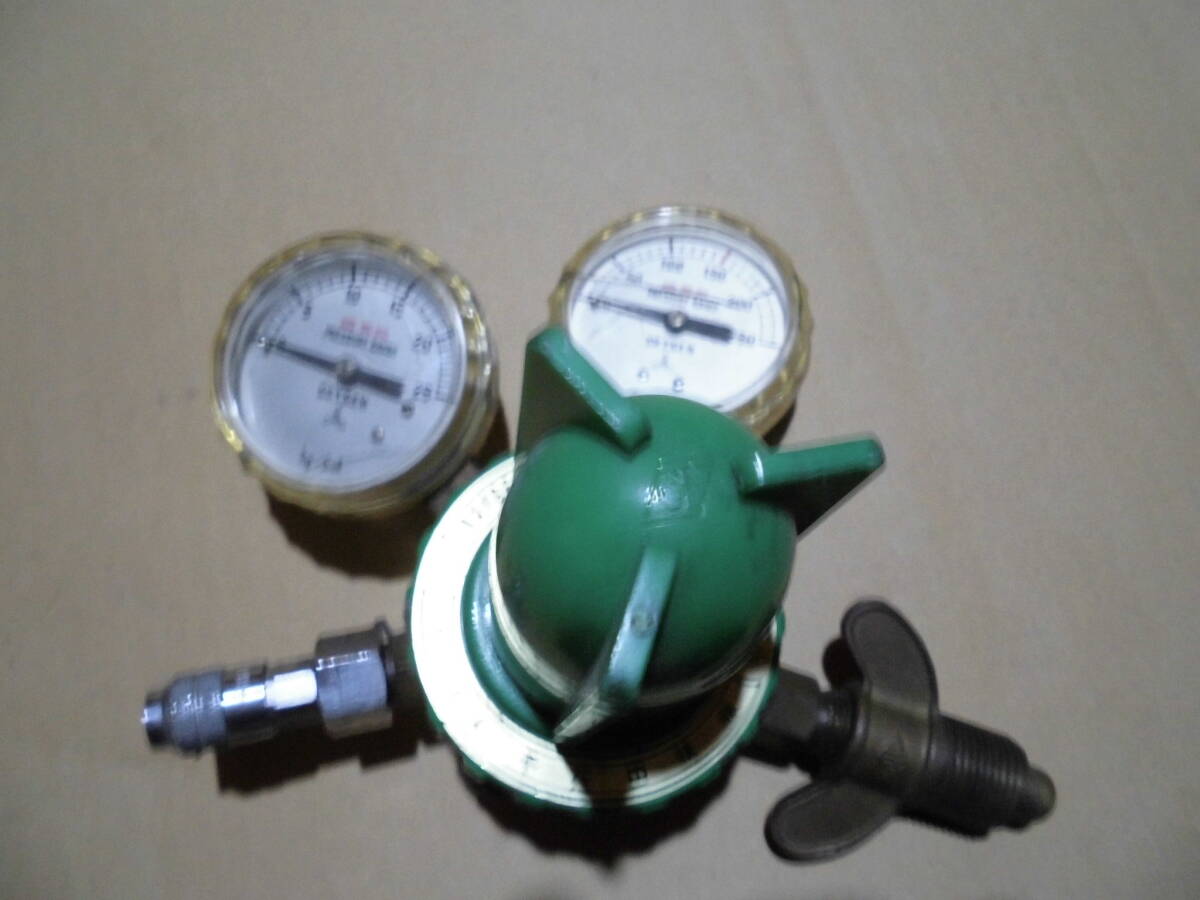 ■2点セット　アセチレン 酸素 メーター レギュレーター 圧力調整器 ガス溶接 溶断■_画像3