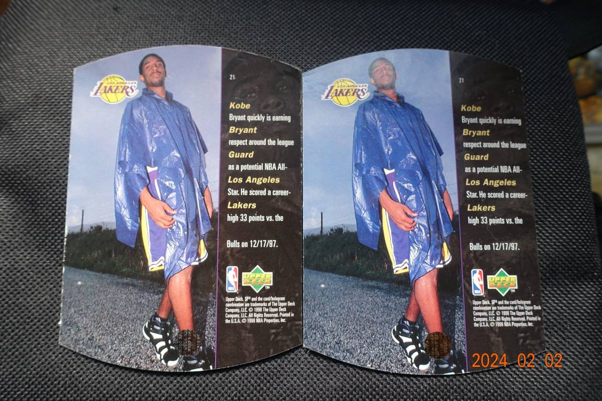 Kobe Bryant 1997-98 SPx 　No.21 Bronze & Sky & Regular 3枚組_画像4