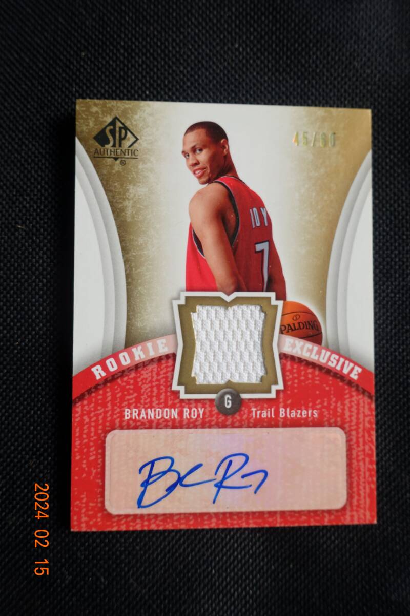 Brandon Roy 2006-07 SP Authentic Rookie Exclusive Jersey Autographs #45/60_画像1