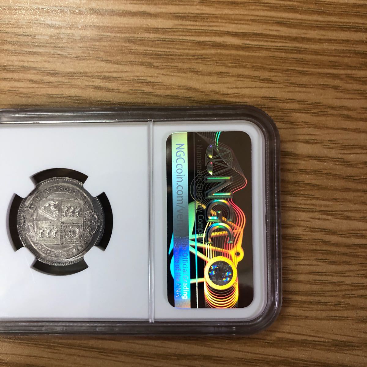 NGC AU DETAILS ジュブリーヘッド1シリング銀貨_画像6