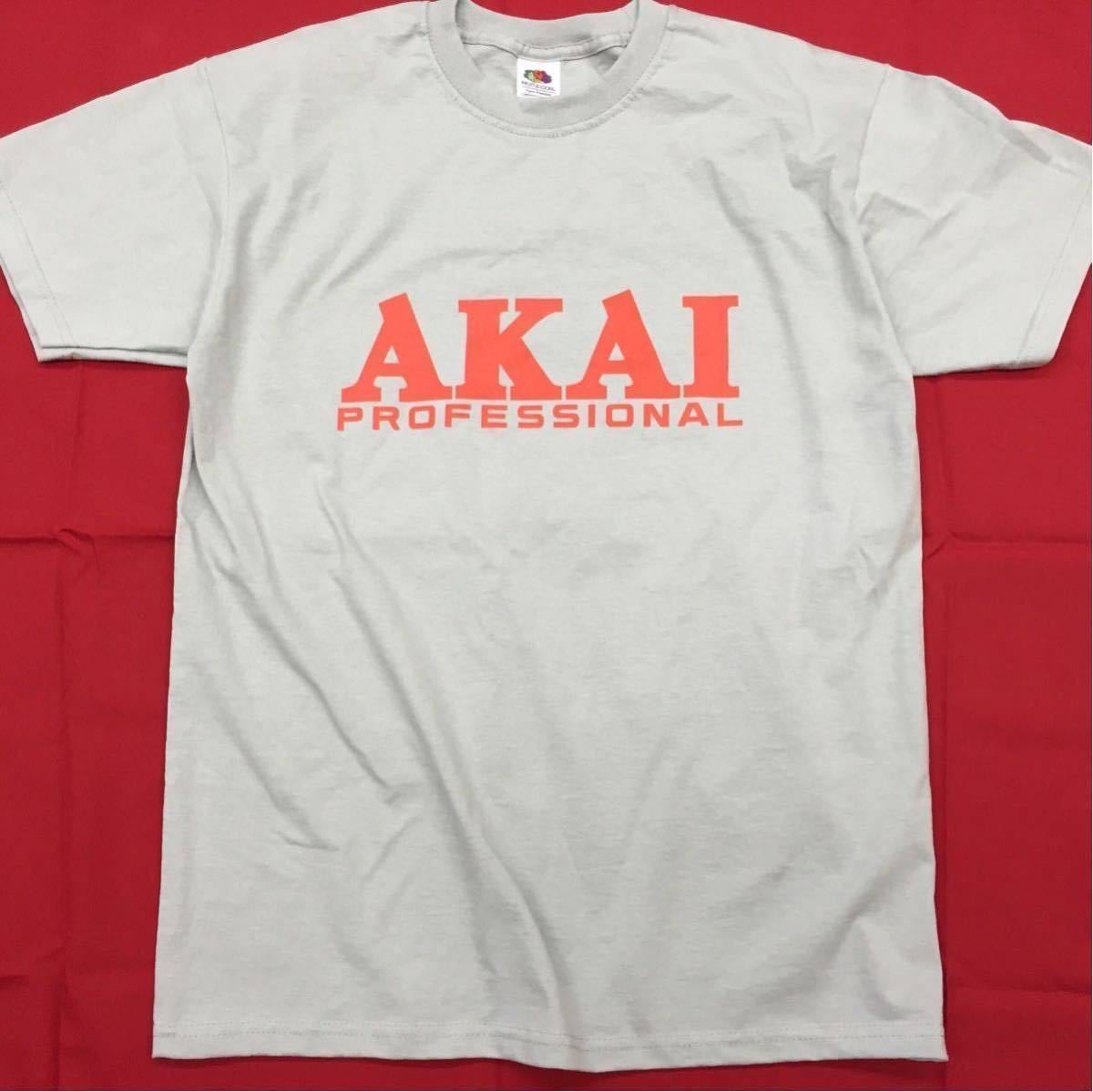 =検品済輸入品/送料無料= Mサイズ AKAI PROFESSIONAL アカイ プロフェッショナル 旧ロゴ半袖Ｔシャツ ライトグレー MPC - sonntagtshirtsの画像4