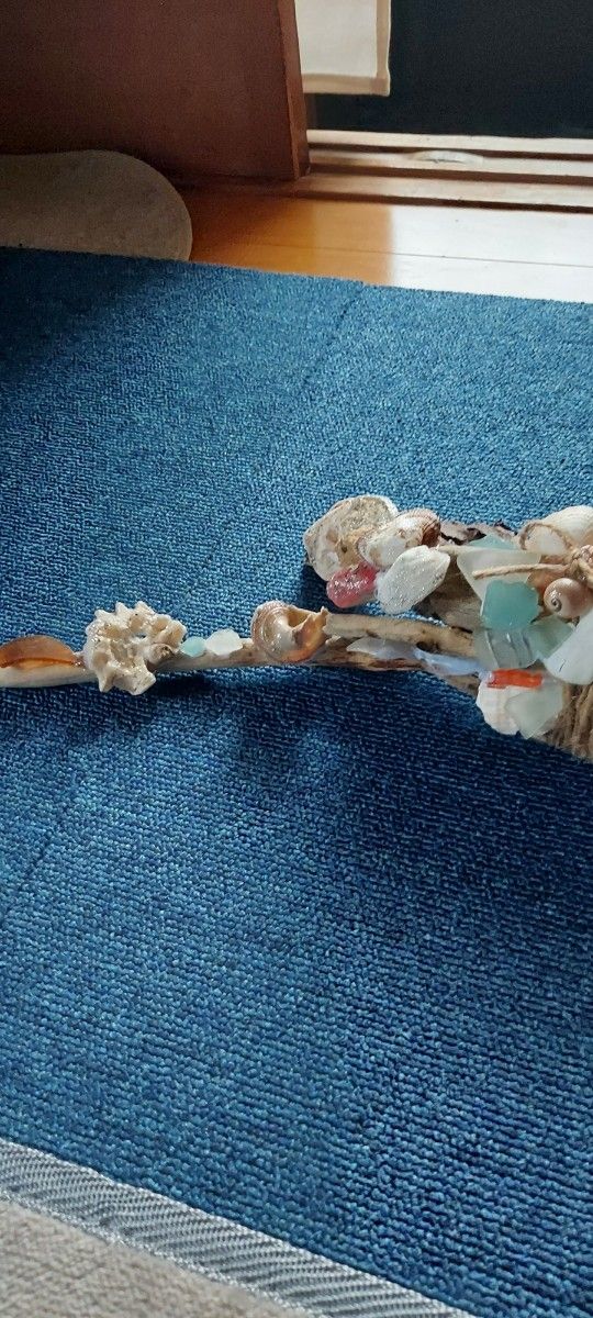 シーグラス&貝殻をふんだんに使用した流木「オーダーメイド」