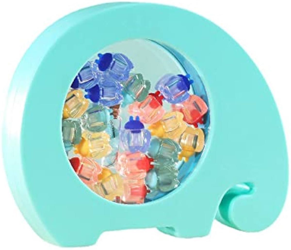 【新品】乳歯ケース  歯の入れ物　可愛く飾れる　おしゃれ 象の形　カラフル　 出産祝い 男の子 女の子　