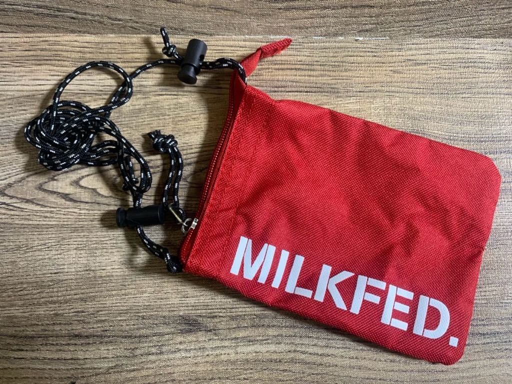 MILKFED ミルクフェド　ミニショルダーバッグ　スマホケース　赤_画像1