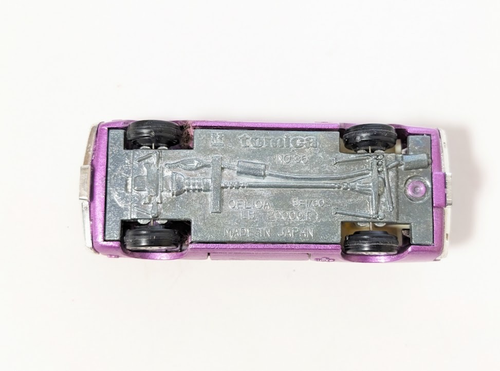 412 NO.86 S＝1/60 CELICA セリカ LB 2000GT 紫メタ 古い トミカ ミニカー TOMICAの画像7