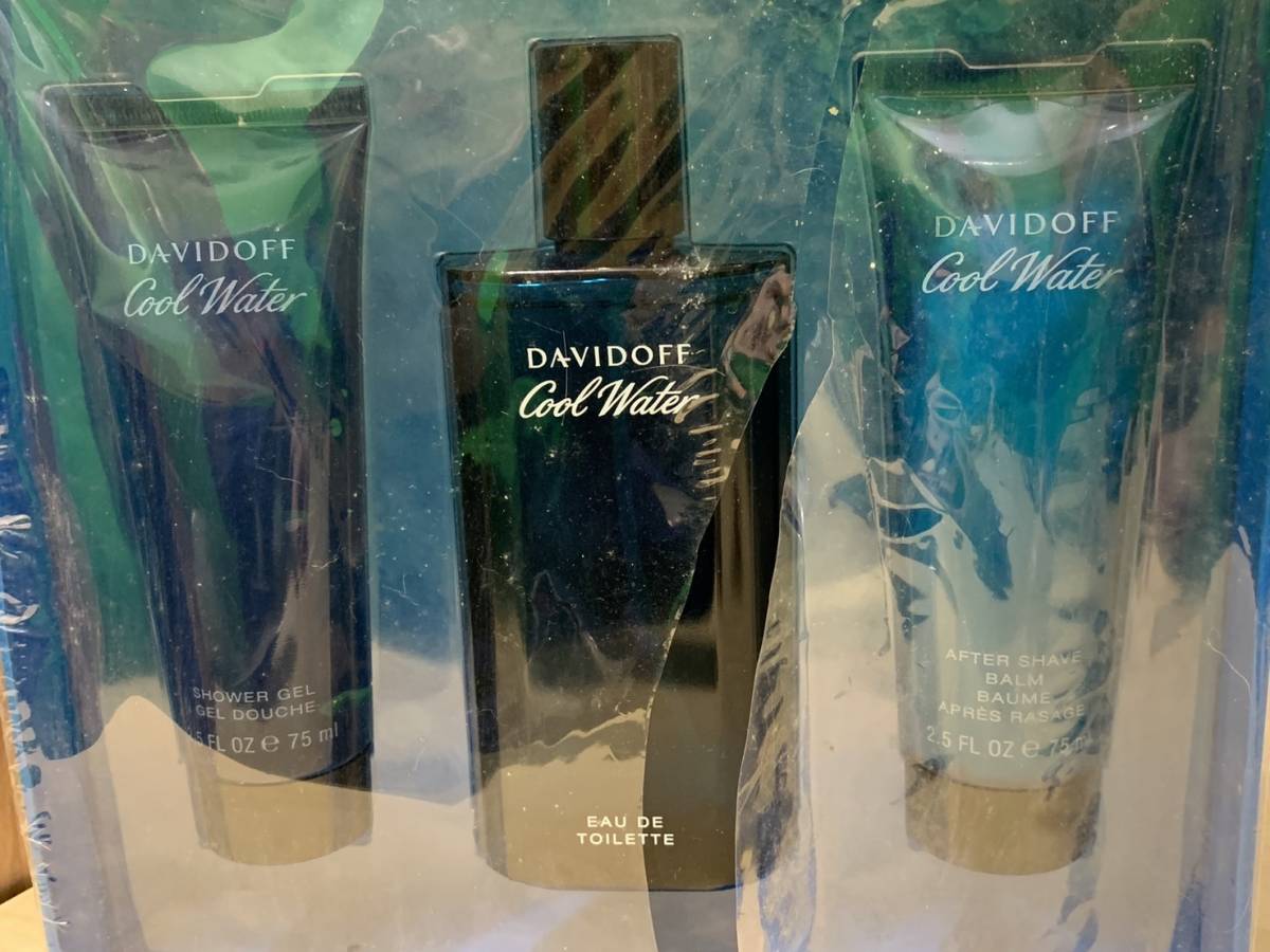 ☆未使用☆ダビドフ クールウォーター EDT 125ml 香水 COOL WATER DAVIDOFF/シャワージェル 75ｍｌ/アフターシェーブ 75ml/セット まとめ彡_画像3