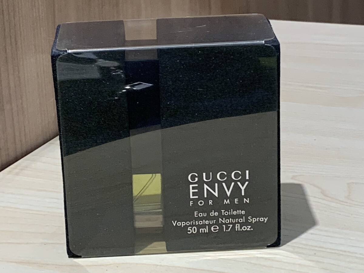 12097☆美品☆GUCCI グッチ ENVY FOR MEN エンヴィ フォーメン 50ml 香水 フレグランス 彡_画像1