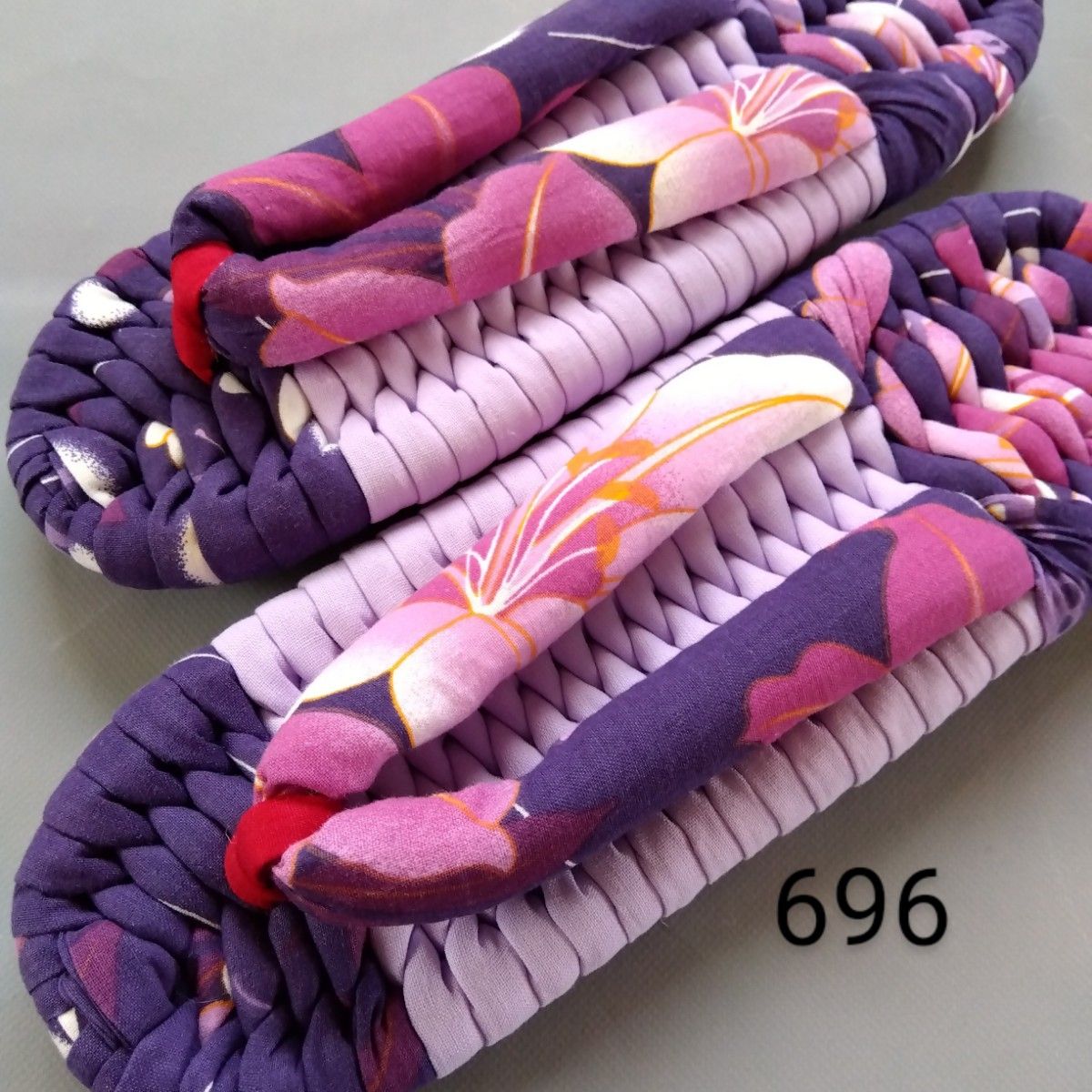 布ぞうり（紫）24.5センチ