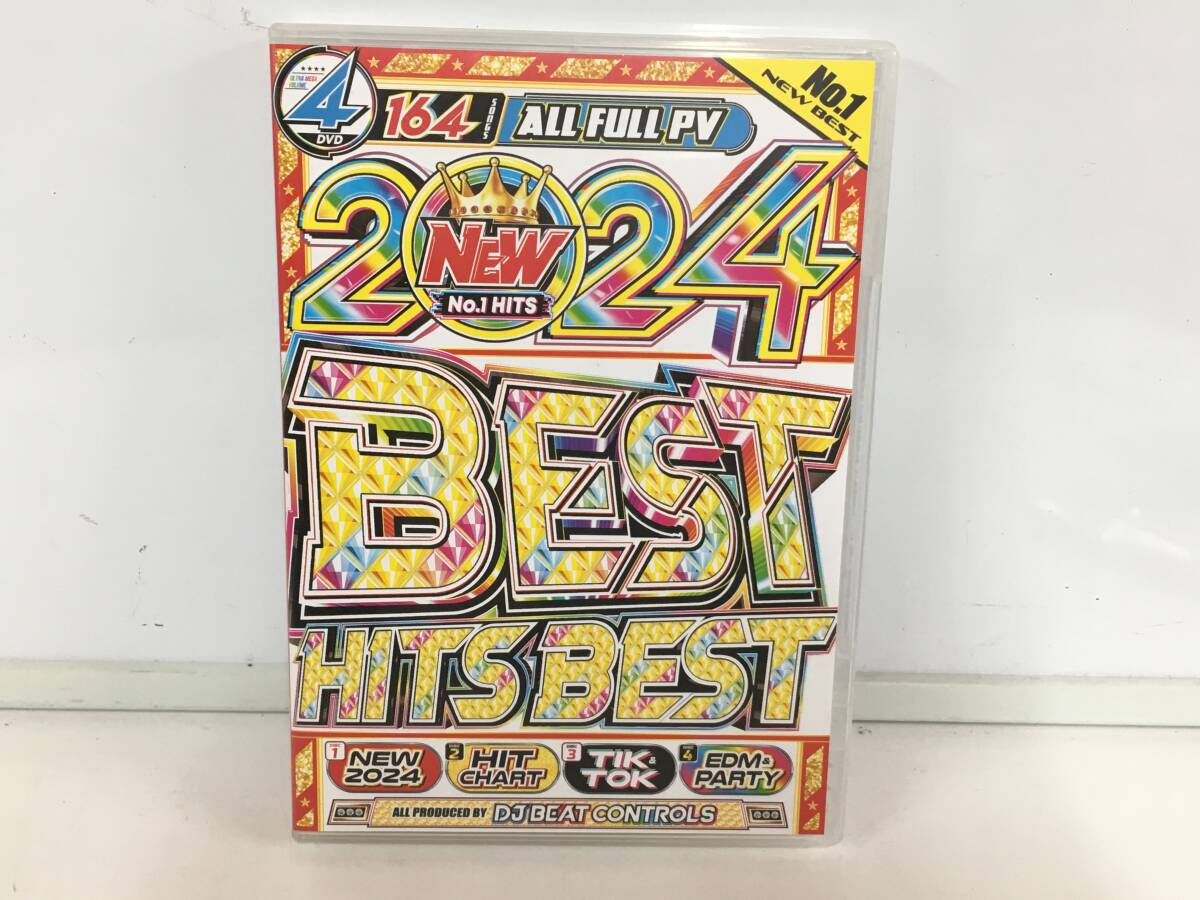 Y376-17 2024 BEST HITS BEST REMIX MUSIC DVD 4枚組_画像1