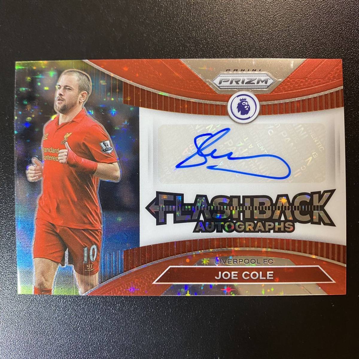 2022-23 Panini Prizm Premier Joe Cole Flashback Auto Red Stars Liverpool 直筆サインカード ジョー・コール_画像1