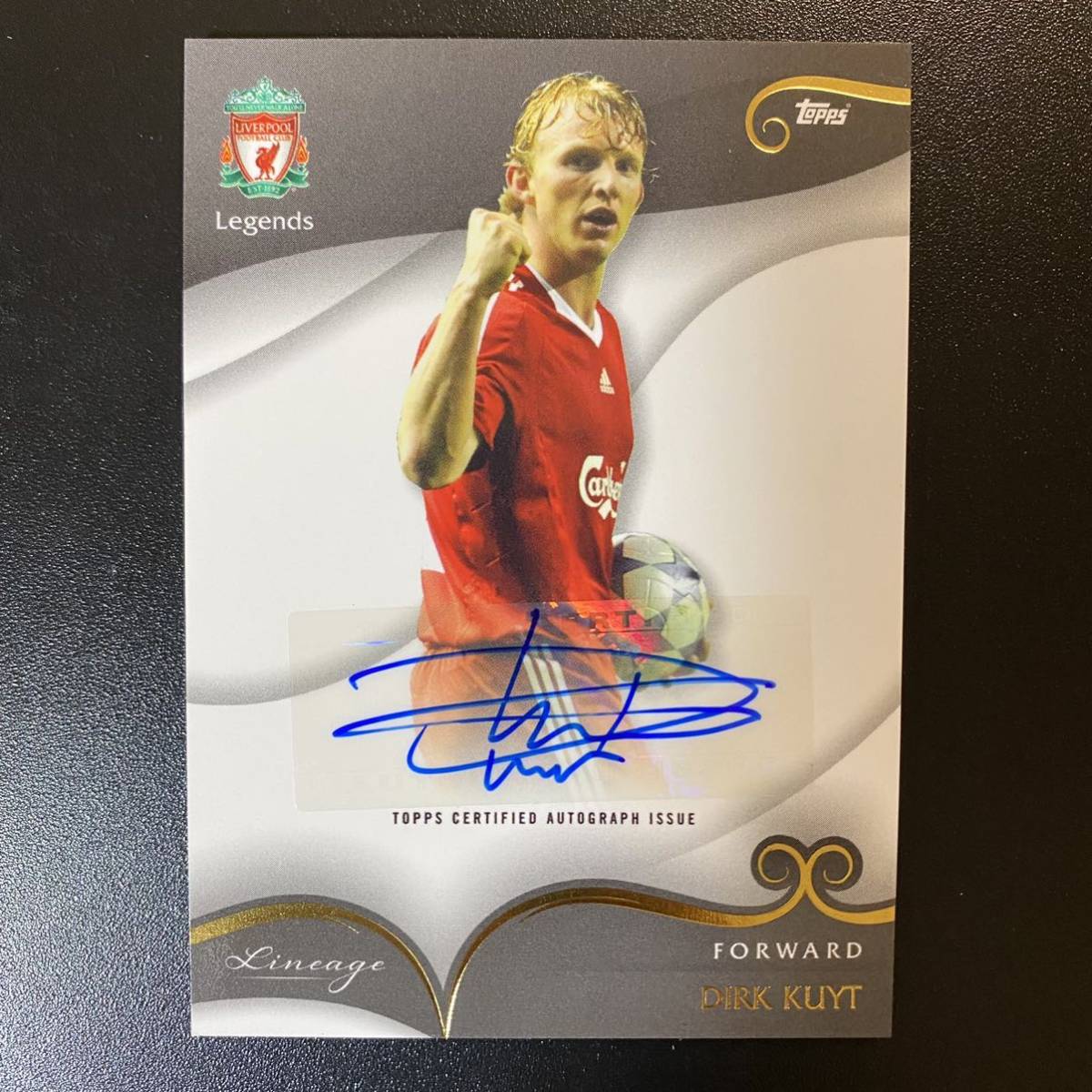 2022-23 Topps Liverpool Lineage Set Dirk Kuyt Auto Autograph 直筆サインカード ディルク・カイト_画像1
