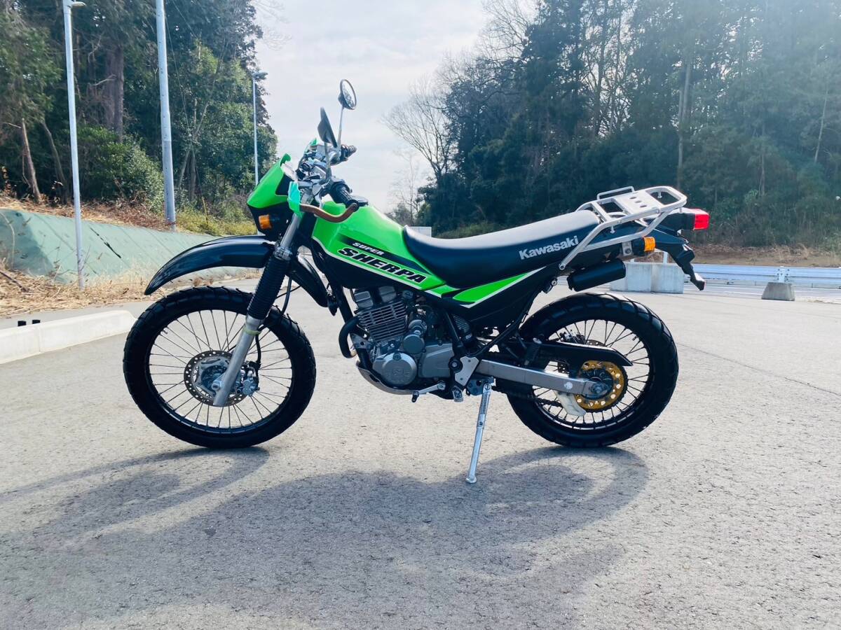 KAWASAKI スーパーシェルパ KL250G 中古車体！動画あり！書類付！全国運送可！(検 FTR TW CB223 REBEL SEROW TRICKER)◇◆_画像1