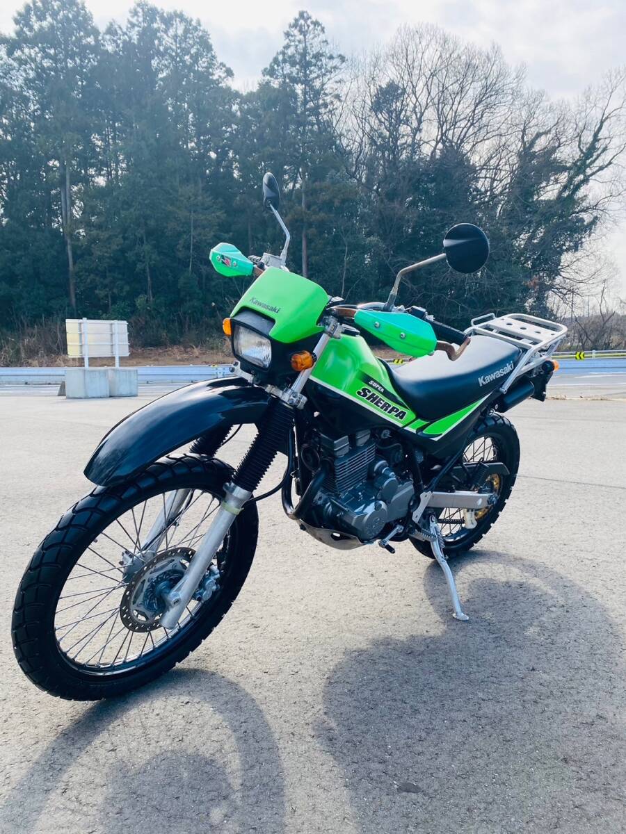 KAWASAKI スーパーシェルパ KL250G 中古車体！動画あり！書類付！全国運送可！(検 FTR TW CB223 REBEL SEROW TRICKER)◇◆_画像2