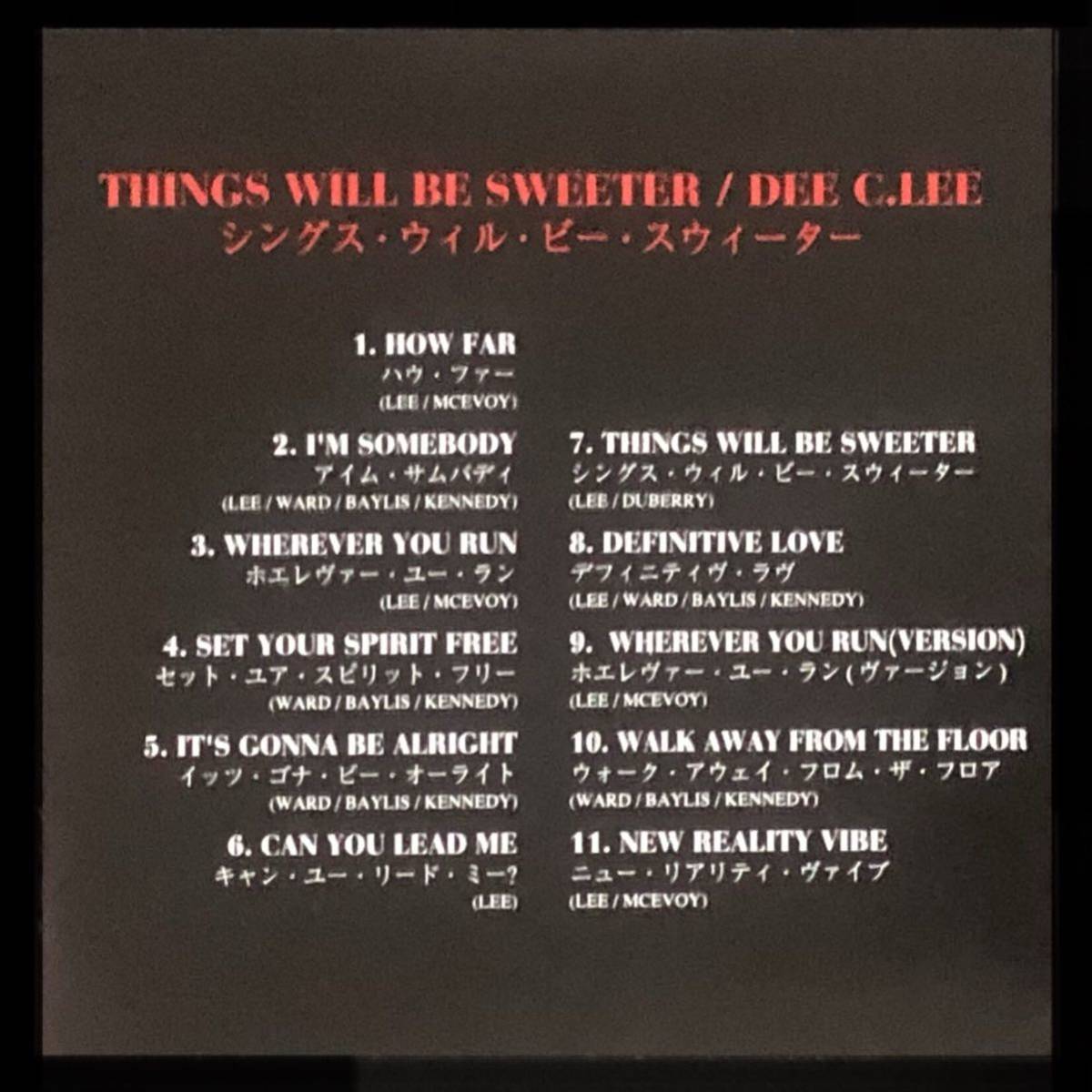 廃盤 帯付 美品★CD「シングス・ウィル・ビー・スウィーター」D.C.リー★Things Will Be Sweeter / Dee C Lee Paul Weller Style Council