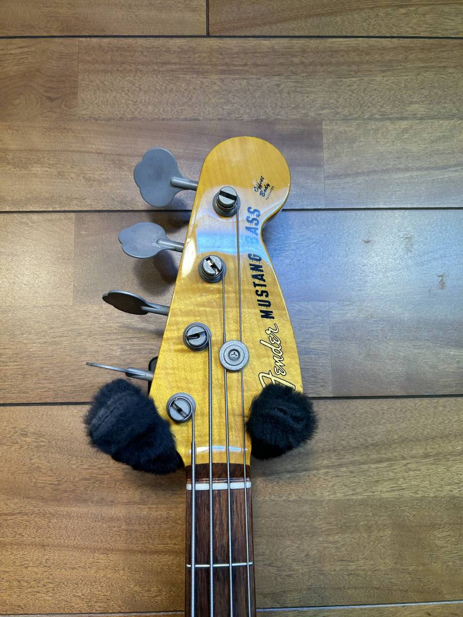 Fender Japan Mustang Bass LPB コンペティションライン 貴重超トラ杢ネック！ 美品ですが訳あり ムスタングベース_画像3