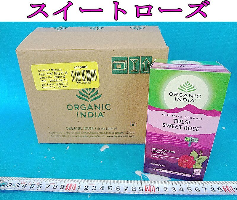 M..2778 ORGANIC INDIA organic Indy marks urusi- tea SWEET ROSE sweet rose 25.×6 box herb tea tea bag 