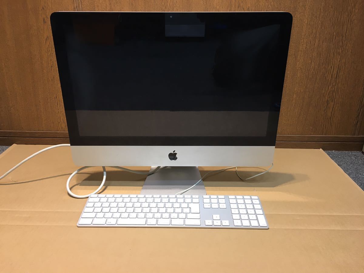 41936) ジャンク品 Apple 日本語キーボード A1243 Mac キーボード + iMac A1311 21.5inch Mid2011 デスクトップ PC_画像1
