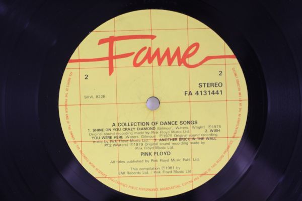 Pink Floyd A Collection Of Great Dance Songs UK盤 オリジナルインナースリーブ付_画像7