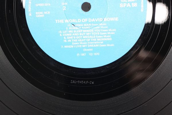 David Bowie The world of the david bowie SPA.58 UK盤