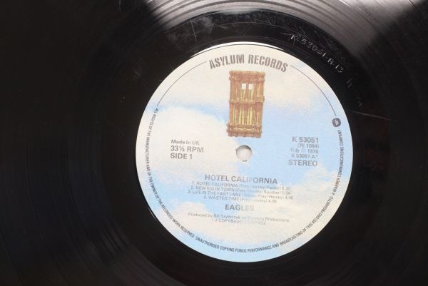 EAGLES Hotel California UK record RepressK53051 STEREO original inner sleeve attaching 