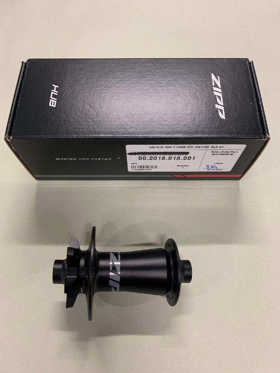 ZIPP フロントハブ ZM2 32H 15X110 Boost Thru Axle ブラック 00.2018.018.001