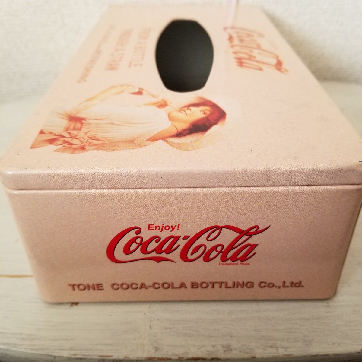 コカコーラ ティッシュケース 缶 アンティーク
