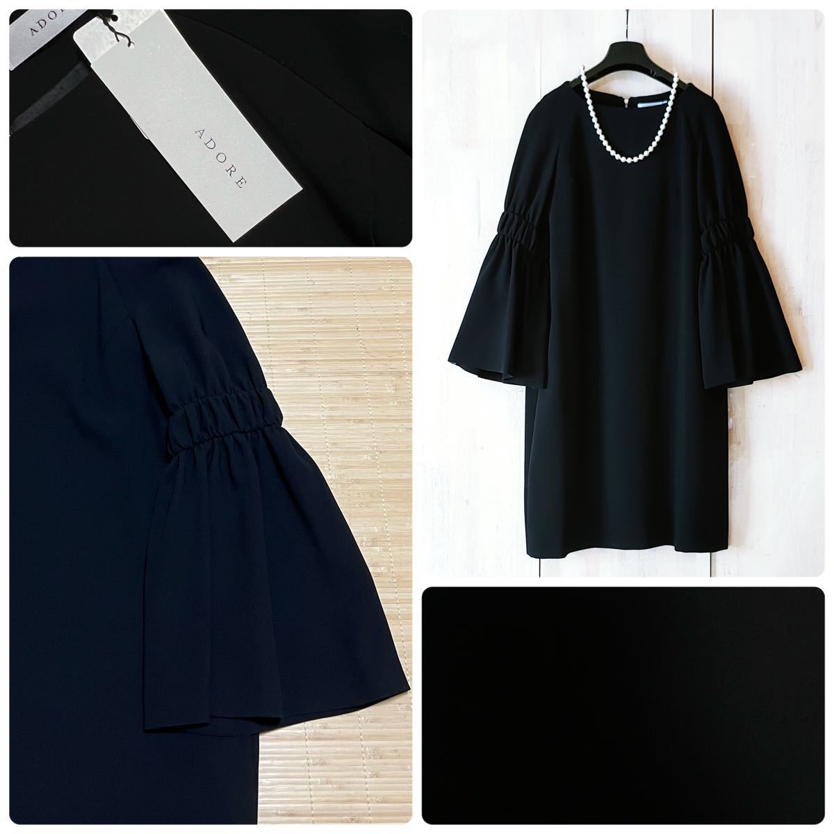 ◇幻◇ 希少新品定価4.3万円 ADORE ジョーゼットワンピース結婚式 ◇幻◇ 希少新品定価4.3万円 ADORE ジョーゼットワンピース結婚式