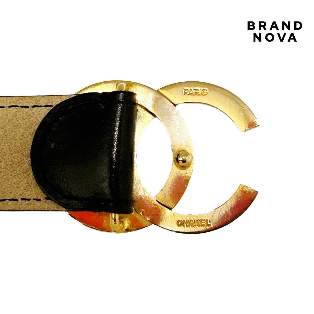 CHANEL シャネル ココマーク ゴールド レザー ウエストマーク CHANEL シャネル ココマーク ゴールド レザー ウエストマーク