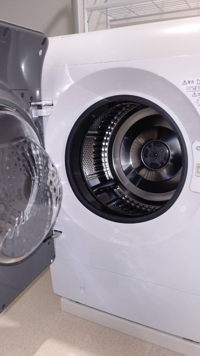 美品 SHARP シャープ 洗濯機 洗濯11.0kg 乾燥6.0kg ドラム式洗濯乾燥機 左開 長期保証有 ES-X11A-SL 自動掃除 プラズマクラスター_画像2