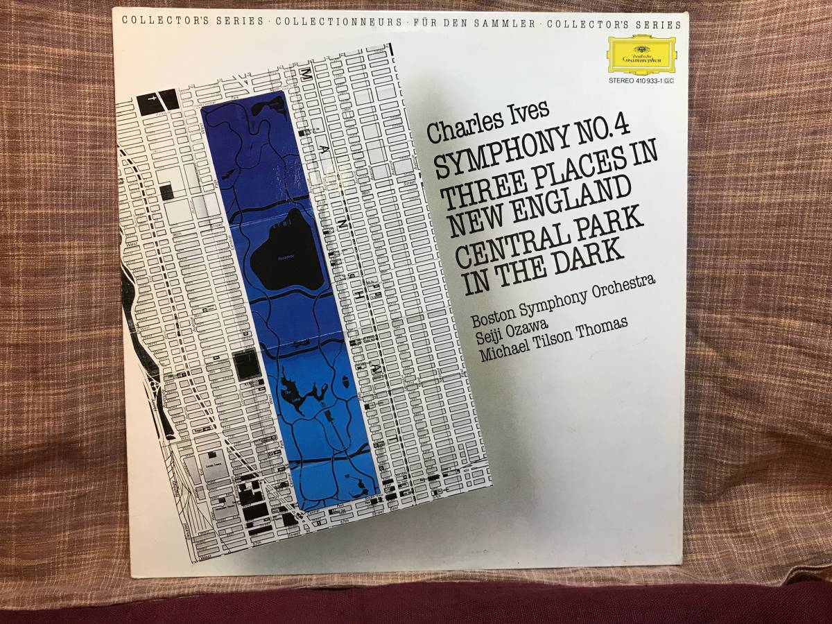 【LP】 Charles Ives チャールズ・アイヴス Seiji Ozawa 小澤征爾 ボストン交響楽団 Symphony No.4 Central Park In The Dark の画像1