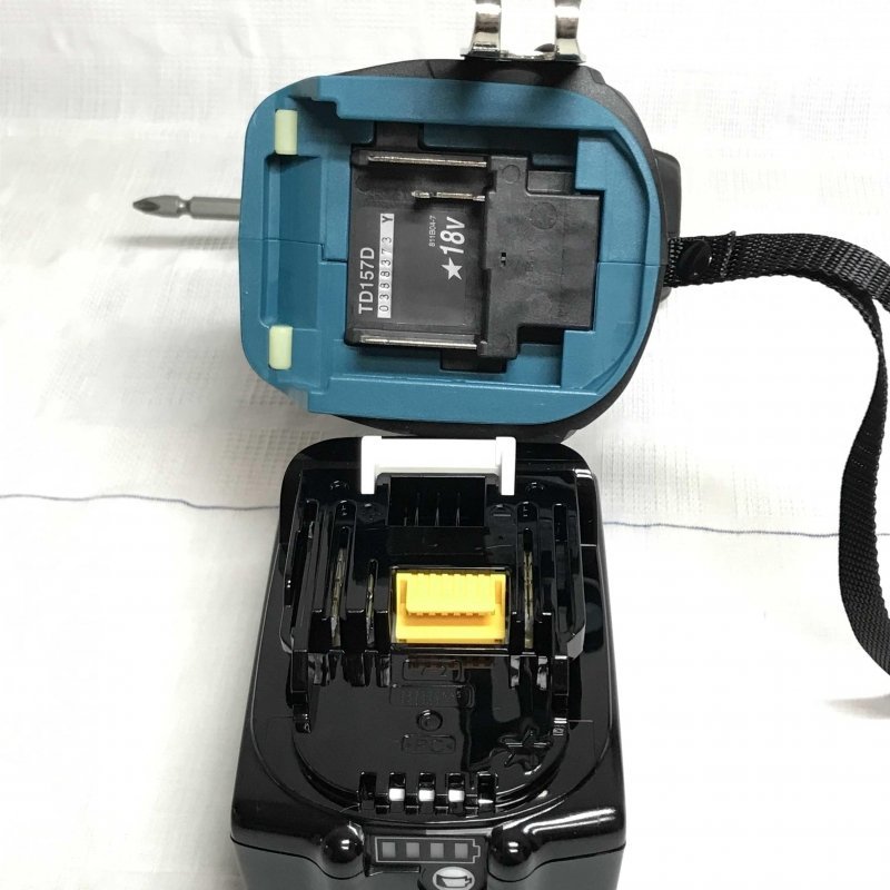 未使用 ｍａｋｉｔａ マキタ ＴＤ１５７ＤＲＧＸ 青 ブルー 充電式 インパクトドライバー フルセット ６．０Ａｈ １８Ｖ 電動工/233_画像5