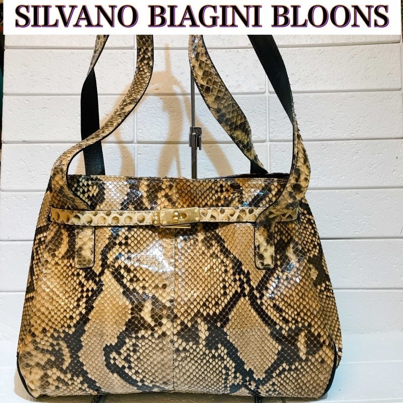 ＳＩＬＶＡＮＯ ＢＩＡＧＩＮＩ ＢＬＯＯＮＡ イタリア製 シルヴァーノ ビアジーニ ショルダーバック ケリー型 鞄/269