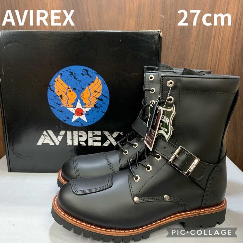 ＡＶＩＲＥＸ ＹＡＭＡＴＯ ＡＶ２１００－０１ メンズ アヴィレックス ヤマト ロングブーツ ブラック ２７ｃｍ 靴/247