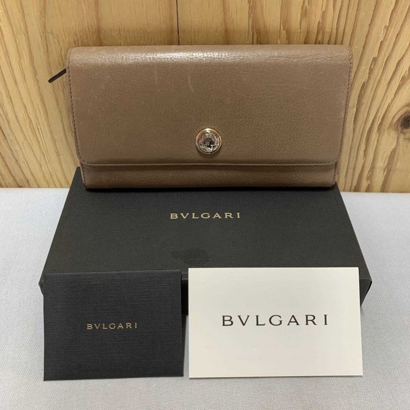 ＢＶＬＧＡＲＩ ＵＳＥＤ レディース ファッション 小物 ブルガリ ロゴボタン 長財布 ファスナー 中古品 キズあり 鞄/247