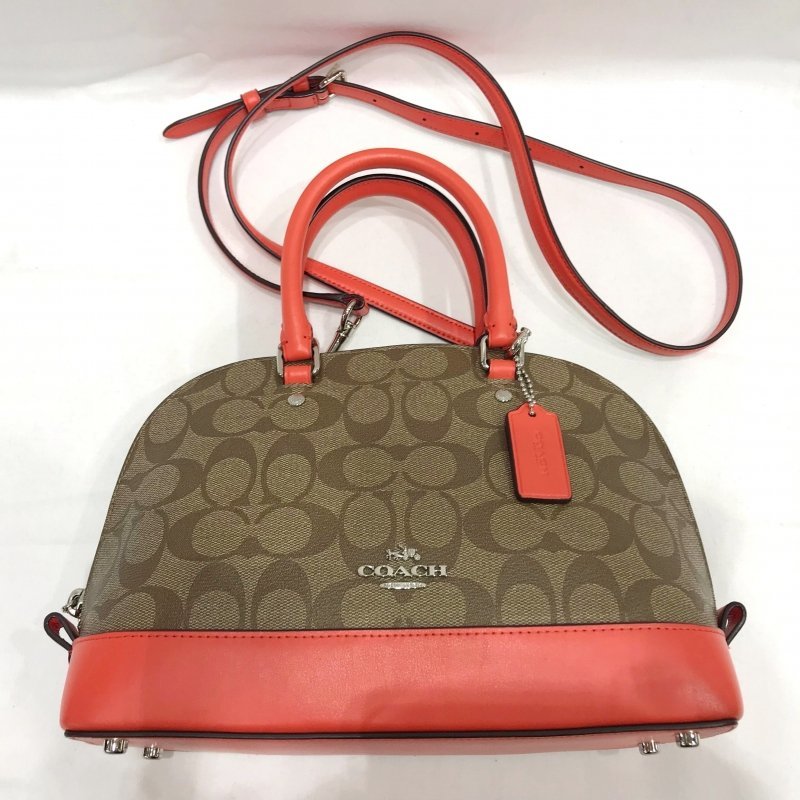 ＣＯＡＣＨ コーチ ミニ シエラ サッチェル シグネチャー ２ＷＡＹ ハンドバッグ ショルダーバッグ Ｆ５８２９５ 中古 鞄/248