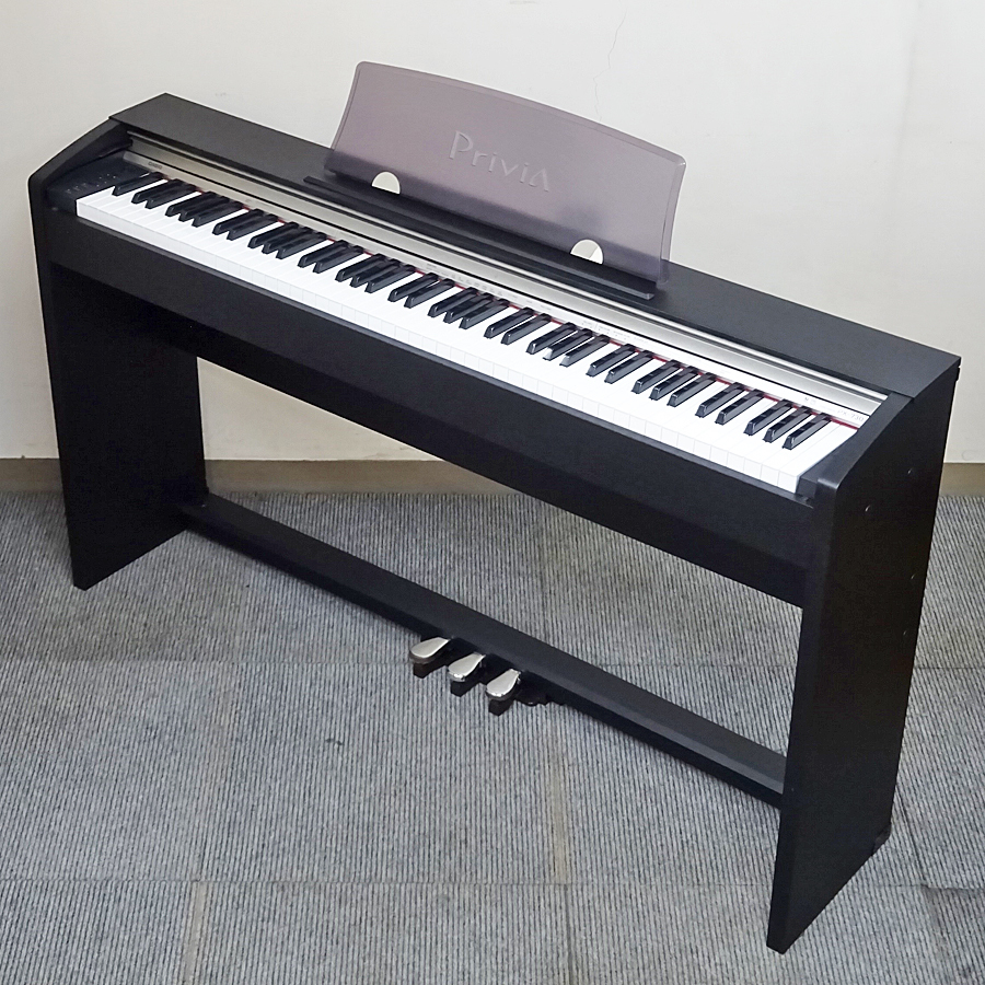 CASIO【PX-730BK】カシオ Privia プリヴィア 88鍵 電子ピアノ 2010年製 ブラック 中古品 【引き取り限定】
