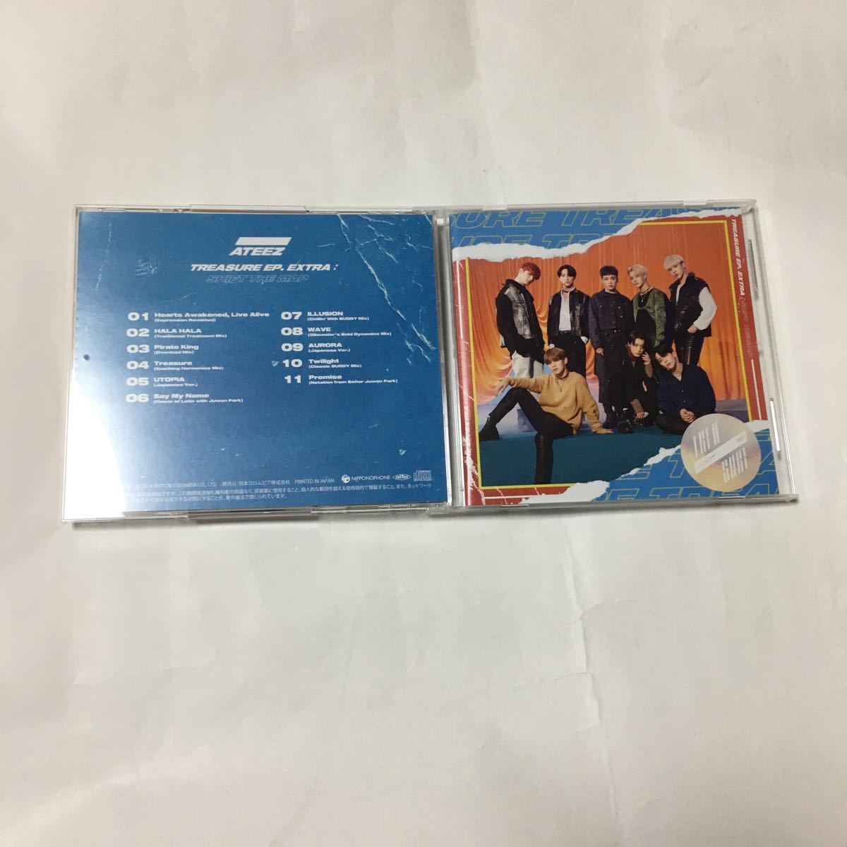 送料込み　ATEEZ　エイティーズ　CD　日本デビューアルバム　 TREASURE EP. EXTRA: ☆SHIFT THE MAP☆　Type-Z　帯付き　ジョンホ　K-POP_画像6